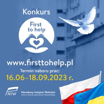Trwa konkurs “First to help”dla zaangażowanych w pomoc dla Ukrainy